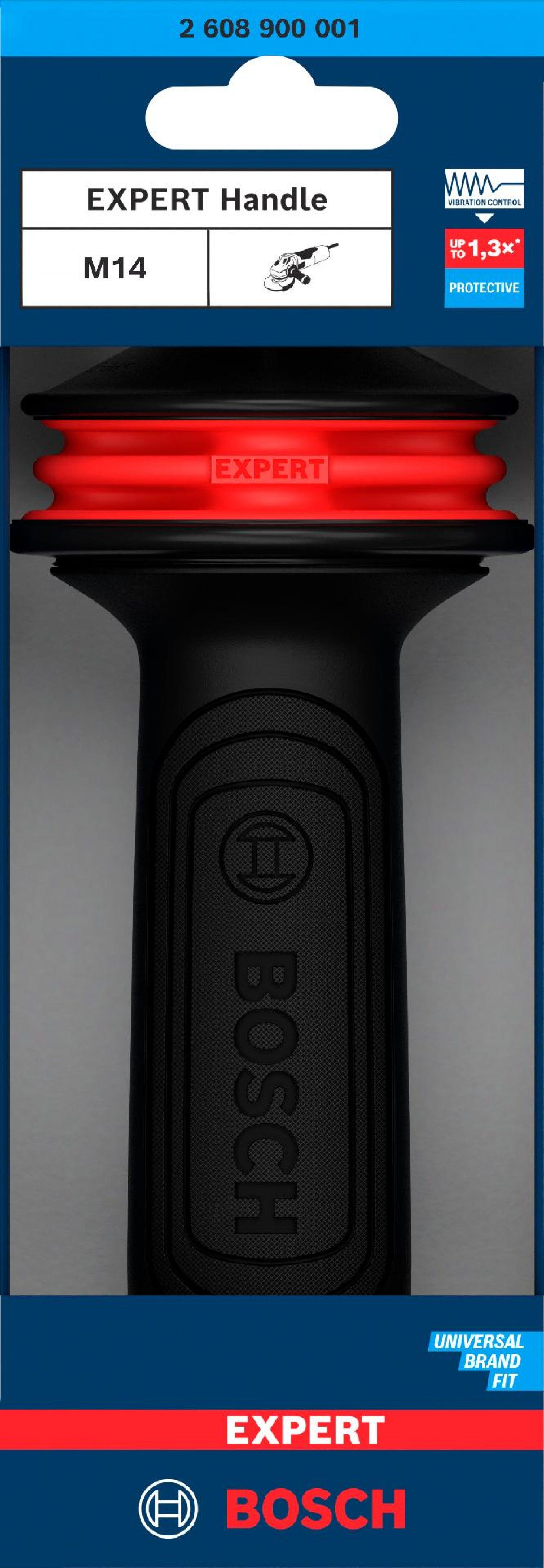 EXPERT Handle para rebarbadora M14 Vibration Control 169 x 69 mm refª 2608900001 BOSCH