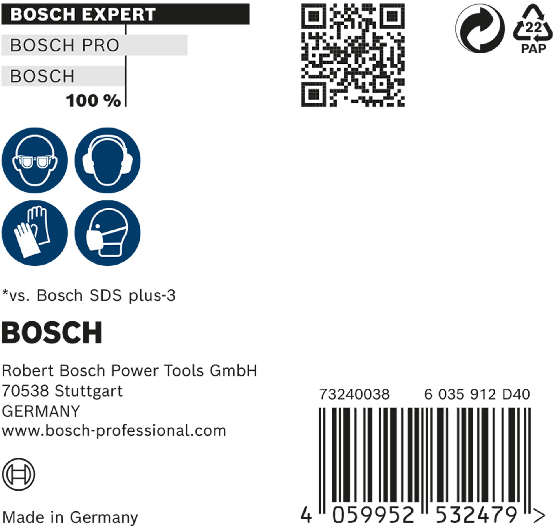 Broca EXPERT SDS plus-7X, 12 x 150 x 215 mm, 10 unidades refª 2608900174 BOSCH
