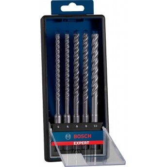 Kit Brocas para martelo EXPERT SDS plus-7X, 6/6/8/8/10 mm, 5 unidades ref� 2608900198 BOSCH