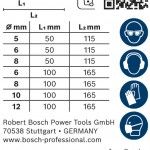 Kit Brocas para martelo EXPERT SDS plus-7X, 5/6/6/8/8/10/12 mm, 7 unidades ref� 2608900195 BOSCH