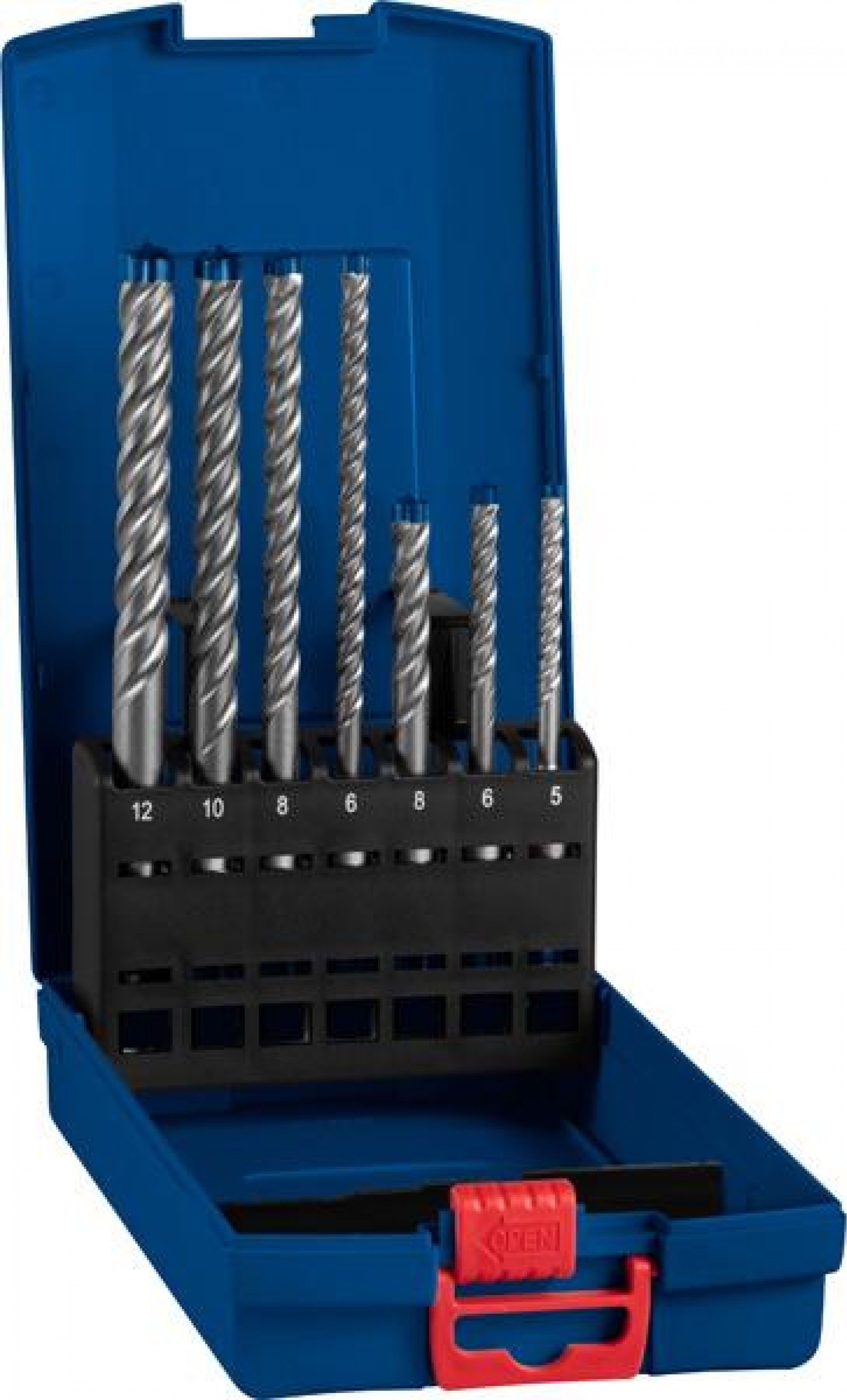Kit Brocas para martelo EXPERT SDS plus-7X, 5/6/6/8/8/10/12 mm, 7 unidades refª 2608900195 BOSCH