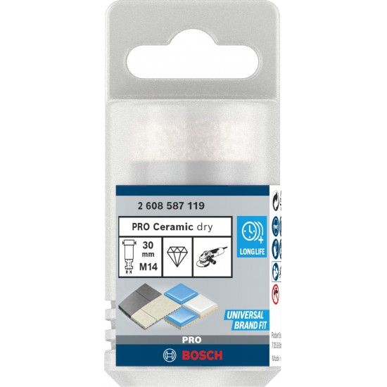 Coroa de furar para seco PRO Ceramic dry, 30x35x22,23mm ref� 2608587119 BOSCH