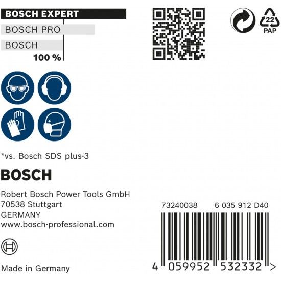 Broca EXPERT SDS plus-7X, 6 x 100 x 165 mm, 10 unidades ref� 2608900160 BOSCH