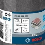 Rolo de lixa PRO C355, 115 mm, 5 m, G400 ref� 2608607789 BOSCH