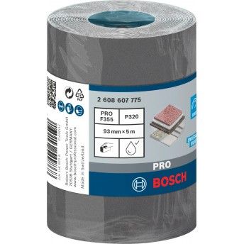 Rolo de lixa PRO C355, 93 mm, 5 m, G320 ref� 2608607775 BOSCH
