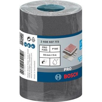 Rolo de lixa PRO C355, 93 mm, 5 m, G180 ref� 2608607773 BOSCH