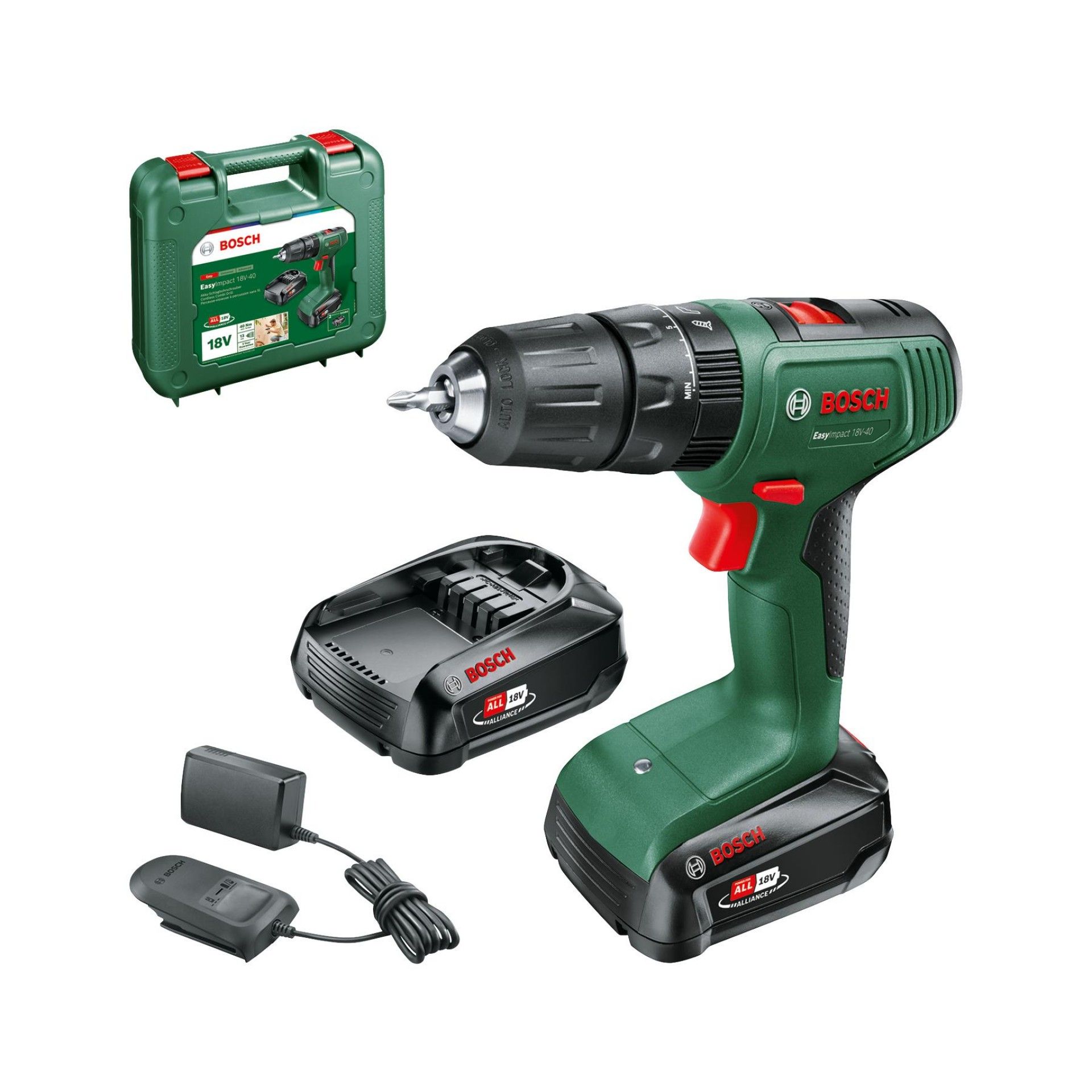 Aparafusadora com percussão sem fio EasyImpact 18V-40 refª 06039D8108 BOSCH