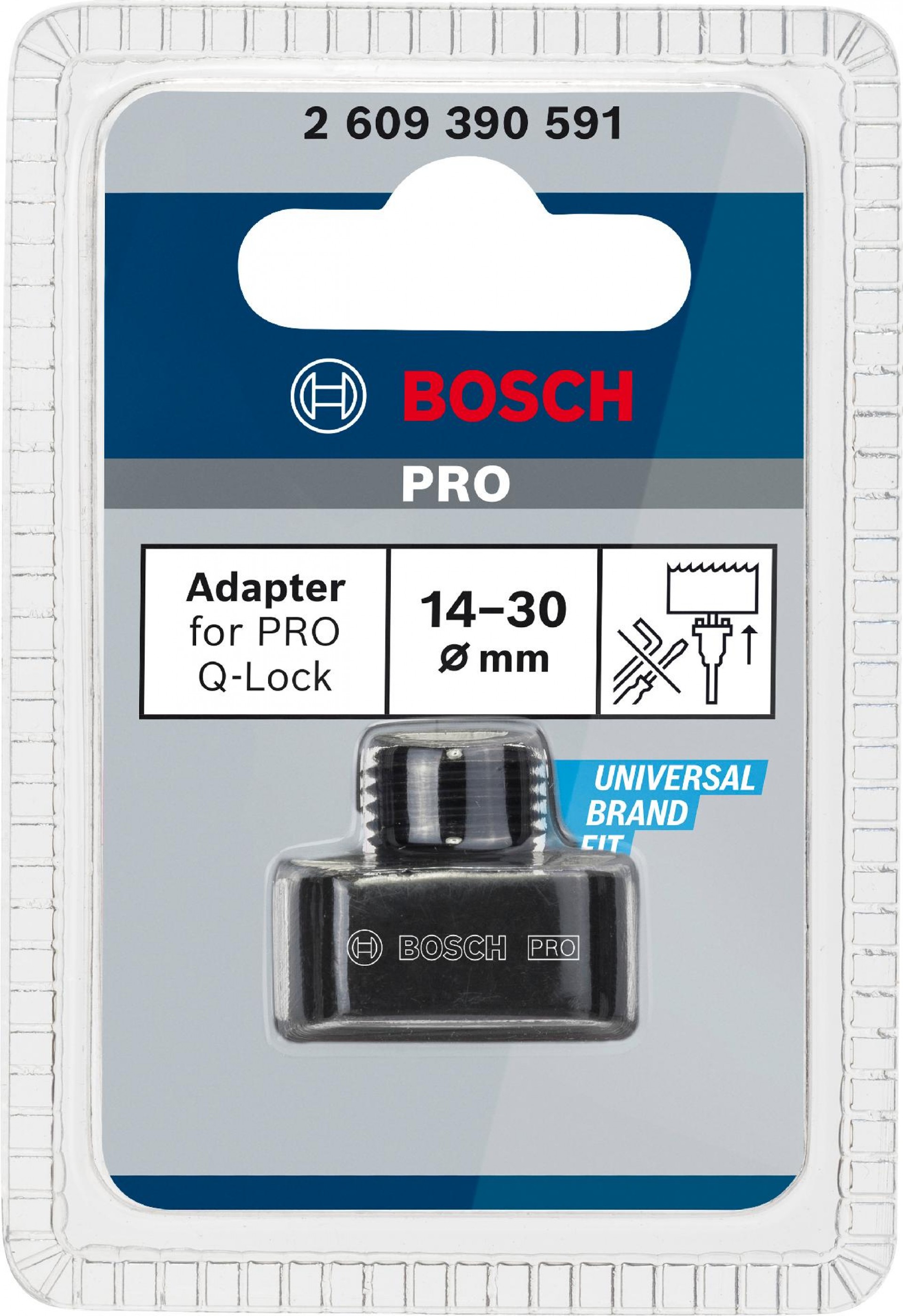 Adapter for PRO Q-Lock para Sistema Quick Change de serra craneana 14?30 mm refª 2609390591 BOSCH