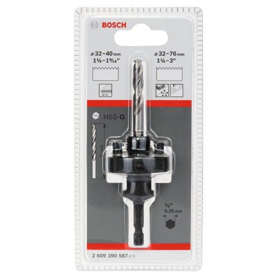 Adaptador de encabadouro sextavado para serras craneanas de 32 - 76 mm ref� 2609390587 BOSCH