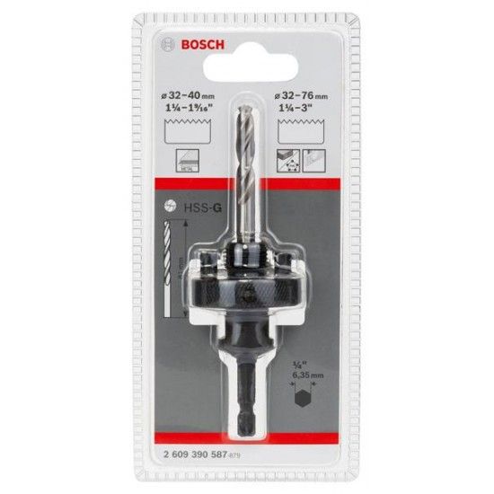 Adaptador de encabadouro sextavado para serras craneanas de 32 - 76 mm ref� 2609390587 BOSCH