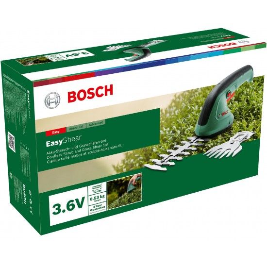 Mini corta-sebes sem fio EasyShear refª 0600833303 BOSCH Mini corta-sebes sem fio EasyShear refª 0600833303 BOSCH