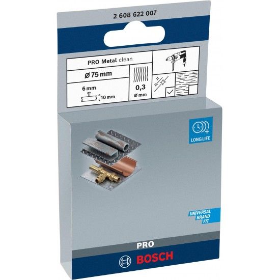 Catrabucha em disco PRO Metal clean, encabadouro reto, 75 x 0,3 mm refª 2608622007 BOSCH Catrabucha em disco PRO Metal clean, encabadouro reto, 75 x 0,3 mm refª 2608622007 BOSCH