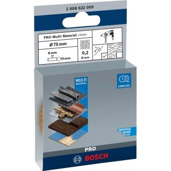 Catrabucha em disco PRO Multi Material clean, encabadouro reto, 75 x 0,2 mm ref� 2608622009 BOSCH