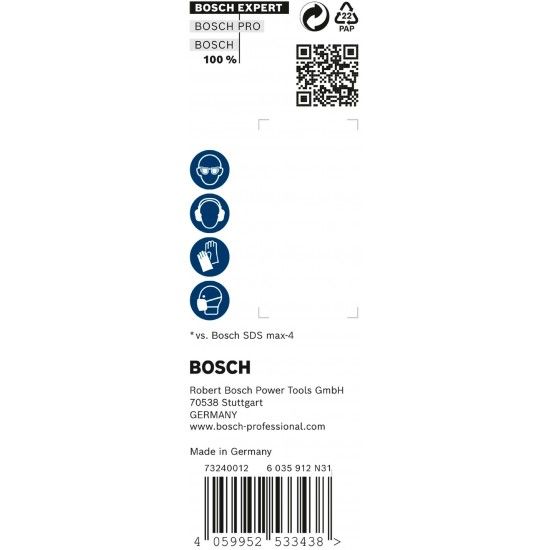 Broca EXPERT SDS max-8X de 25 x 400 x 520 mm, 5 un. ref 2608900269 BOSCH