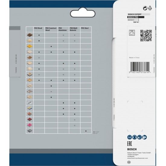Disco PRO Construct Wood, 150 x 2,4 x 20 mm refª 2608641199 BOSCH Disco PRO Construct Wood, 150 x 2,4 x 20 mm refª 2608641199 BOSCH