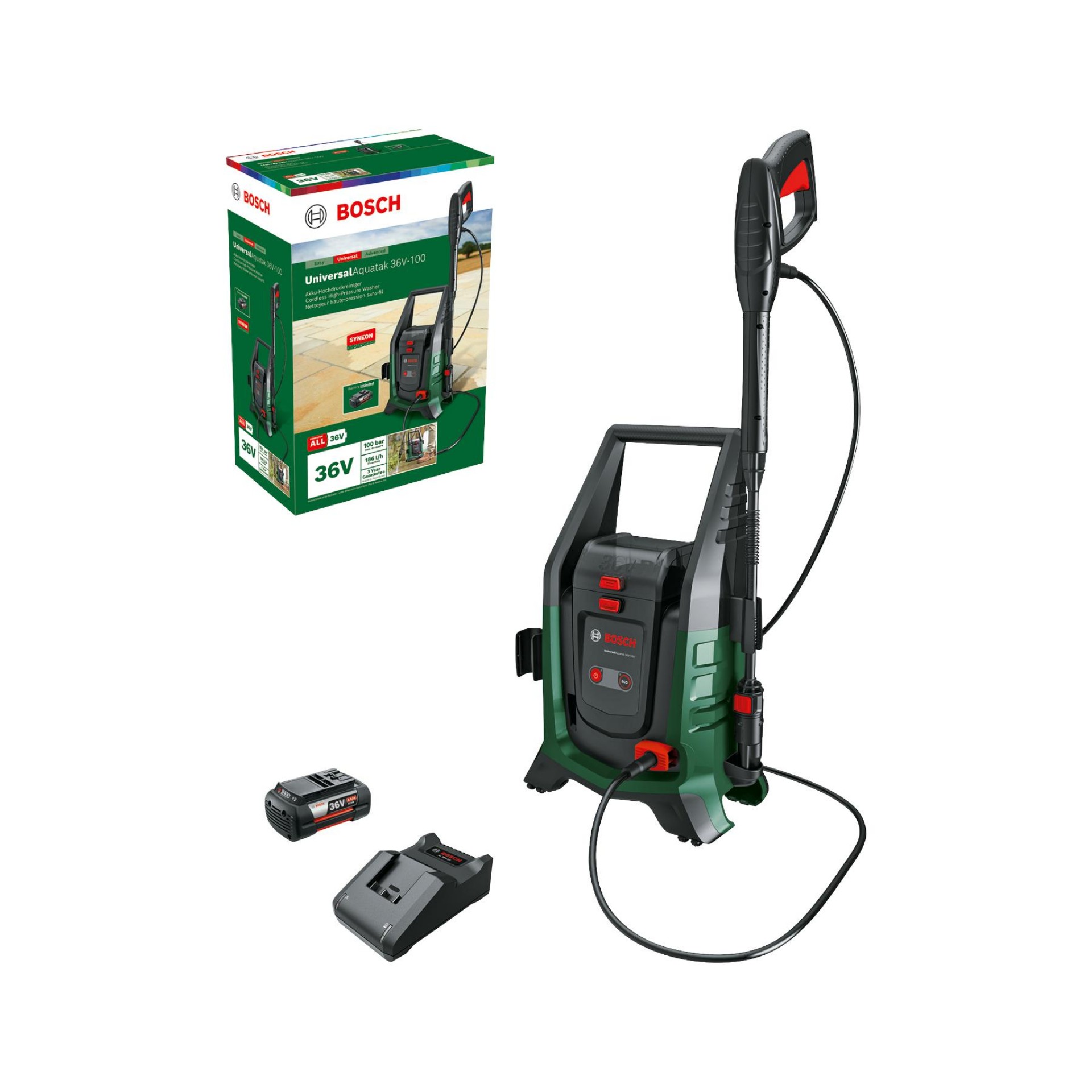 Máquina de lavar de alta pressão sem fio UniversalAquatak 36V-100 refª 06008C7002 BOSCH
