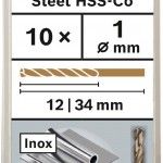 Broca PRO Stainless Steel HSS-Co, 1 x 12 x 34 mm, 10 unid. ref� 2608585872 BOSCH