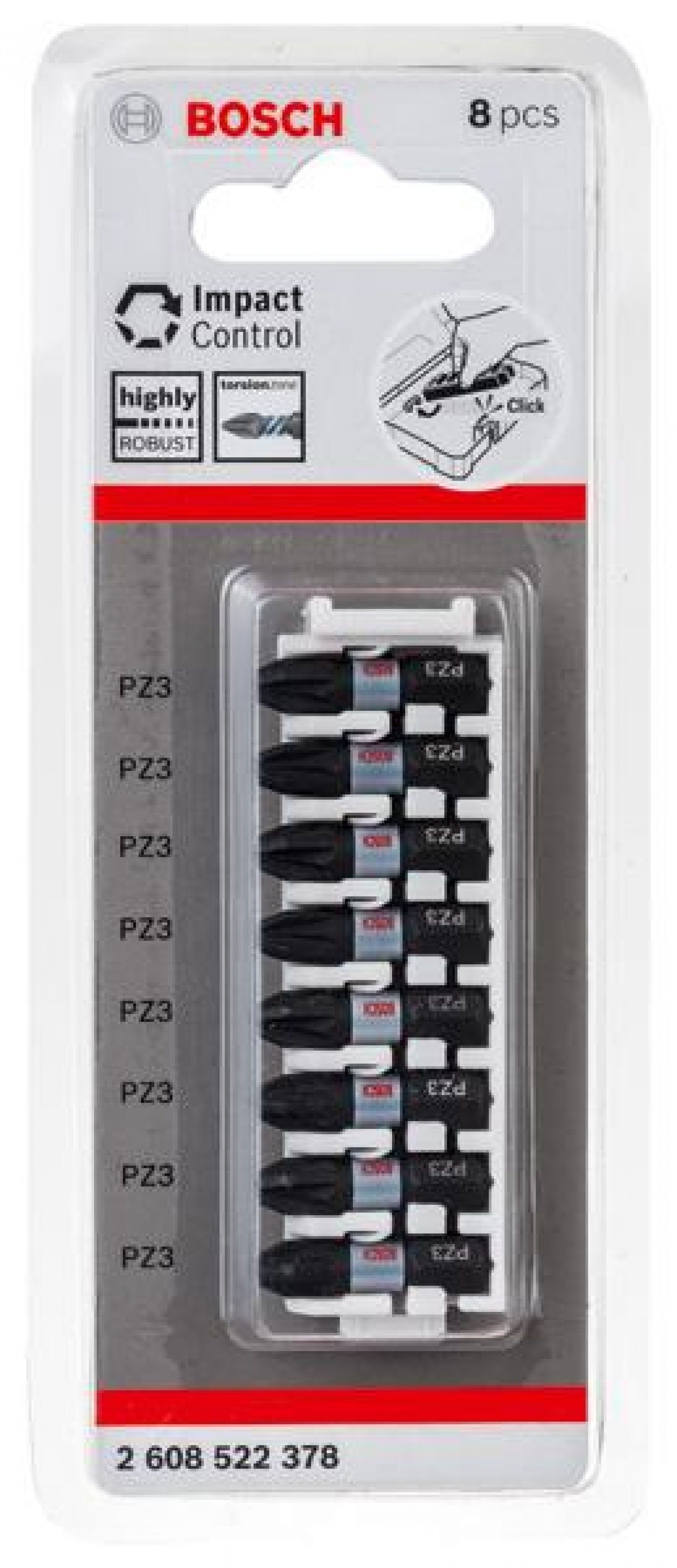 Pontas de aparafusar e chaves de caixa Conjunto de pontas de inserção Impact Control (8XPZ3) refª 26