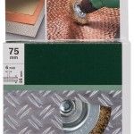 Catrabucha para berbequins ? arame ondulado, revestido de lat�o, 75 mm ref� 2609256519 BOSCH