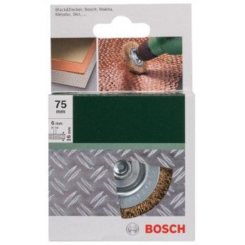Catrabucha para berbequins ? arame ondulado, revestido de latão, 75 mm refª 2609256519 BOSCH Catrabucha para berbequins ? arame ondulado, revestido de latão, 75 mm refª 2609256519 BOSCH