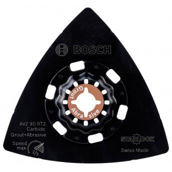 Serras verticais/de sabre Placa de lixar Starlock AVZ 90 RT2 Carbide RIFF ref� 2609256F13 BOSCH