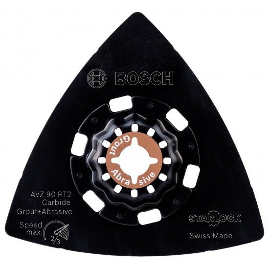 Serras verticais/de sabre Placa de lixar Starlock AVZ 90 RT2 Carbide RIFF ref� 2609256F13 BOSCH