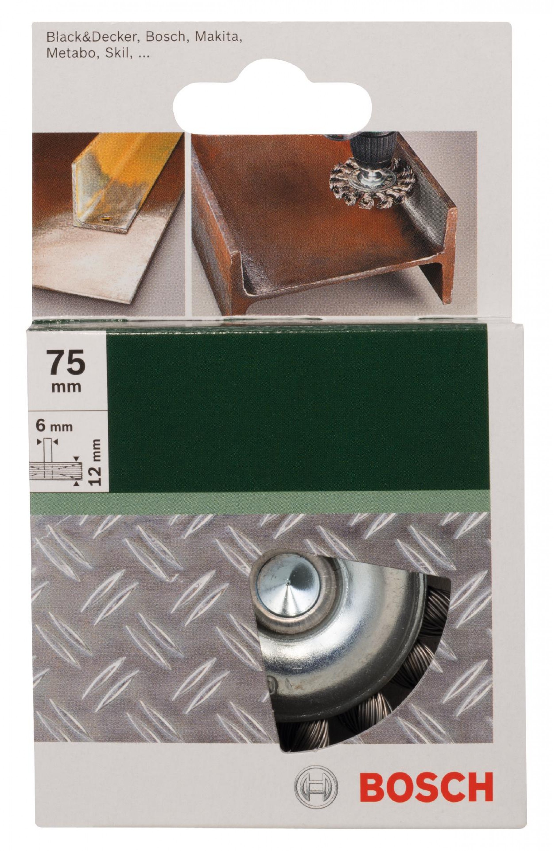 Catrabucha para berbequins arame entrançado, 75 mm refª 2609256533 BOSCH