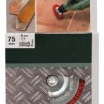 Catrabucha c/espig�o nylon abrasivo K80, 75 mm ref� 2609256535 BOSCH