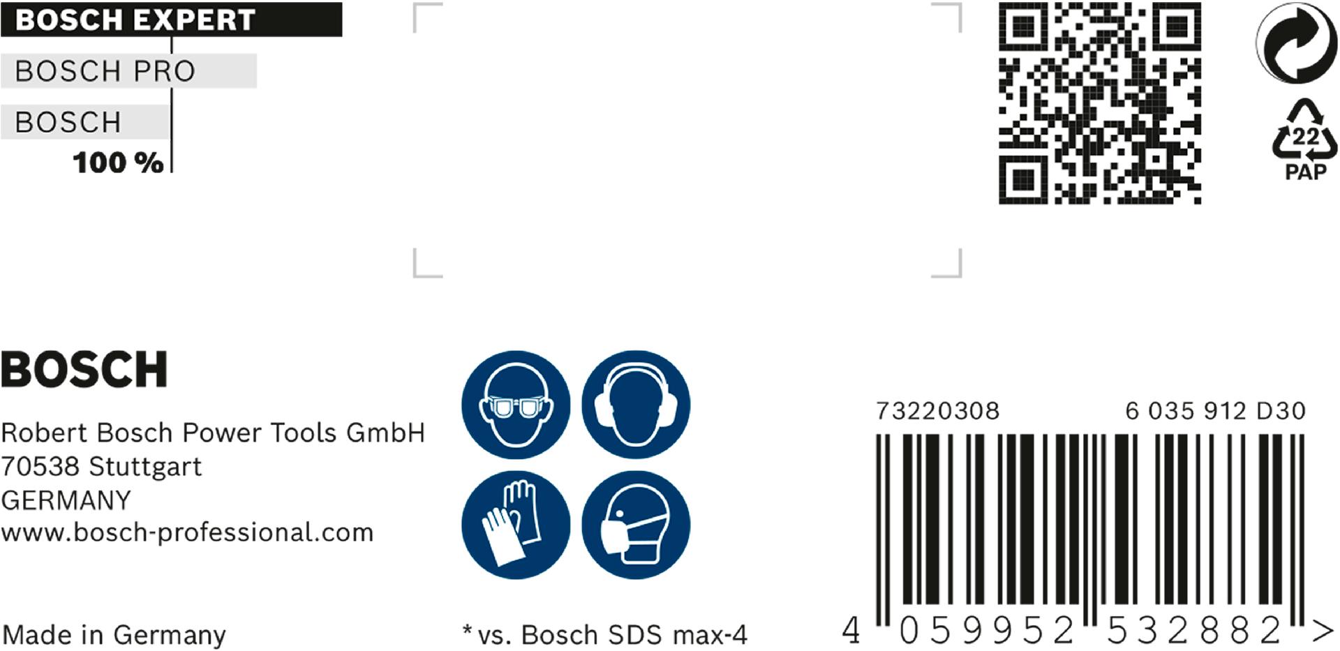 Broca EXPERT SDS max-8X de 16 x 200 x 340 mm refª 2608900214 BOSCH