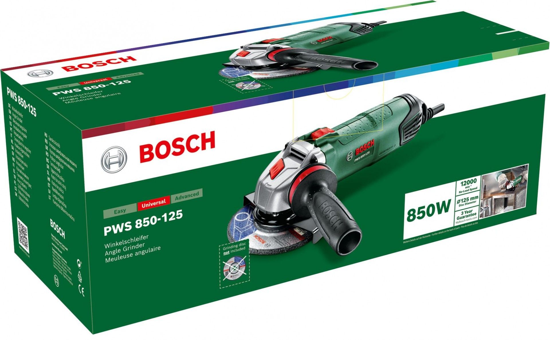 Rebarbadora PWS 850-125 refª 06033A270B BOSCH