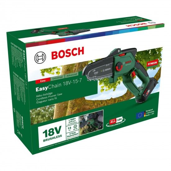 Eletrosserra sem fio EasyChain 18V-15-7 ref� 06008B8900 BOSCH