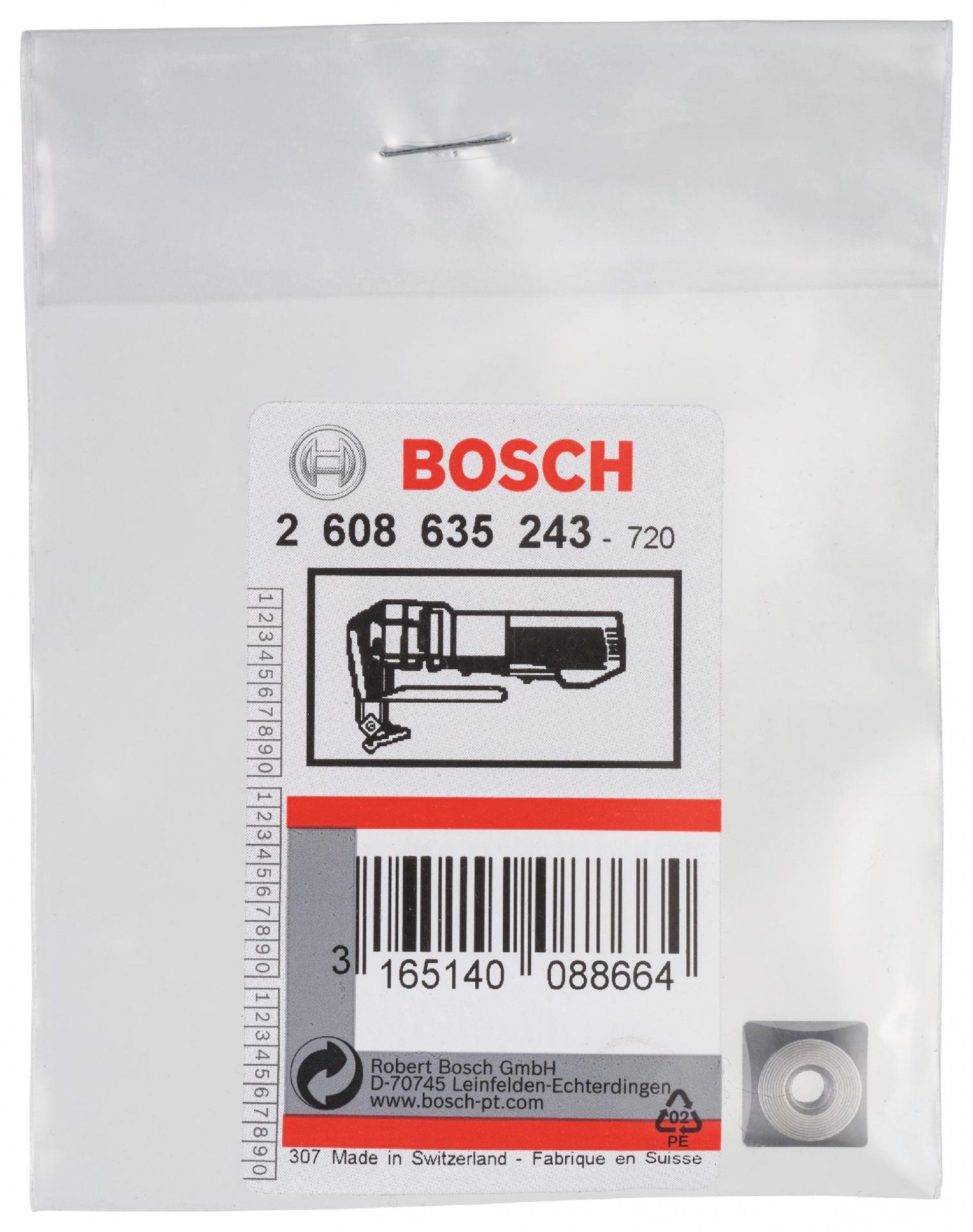 Lâmina superior/inferior (1 peça utilizável para ambas) refª 2608635243 BOSCH