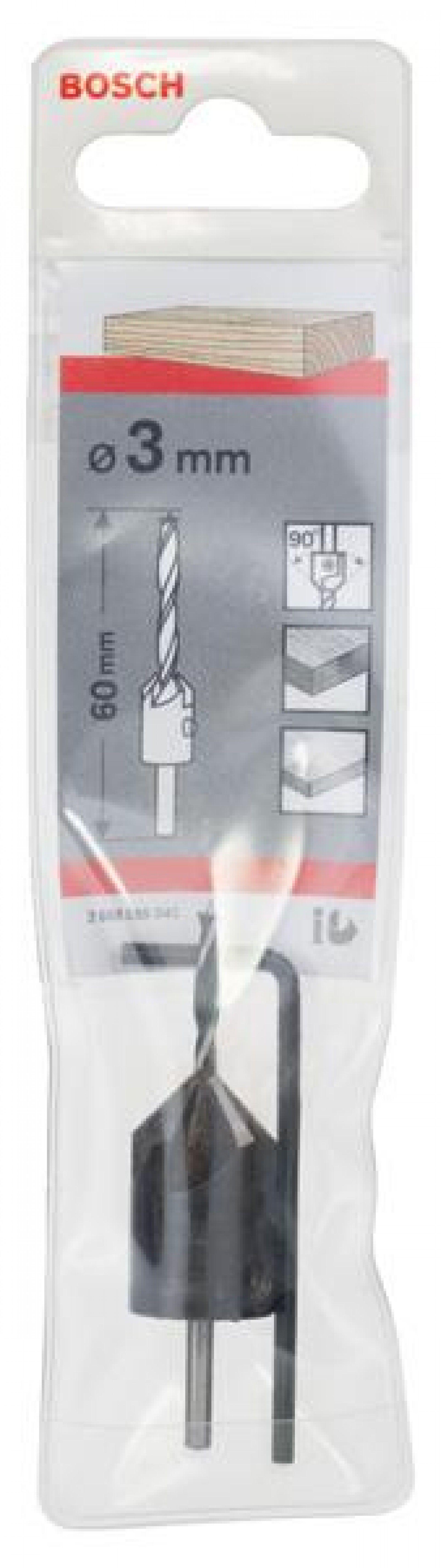 Brocas em espiral para madeira com escareador refª 2608595345 BOSCH