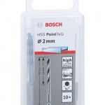 Broca HSS PointTeQ Hex, 2 mm, 10 unidades ref� 2608577540 BOSCH