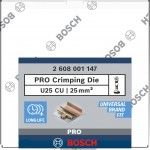 Matriz de engaste PRO, U25 CU, 25 mm², cobre refª 2608001147 BOSCH Matriz de engaste PRO, U25 CU, 25 mm², cobre refª 2608001147 BOSCH