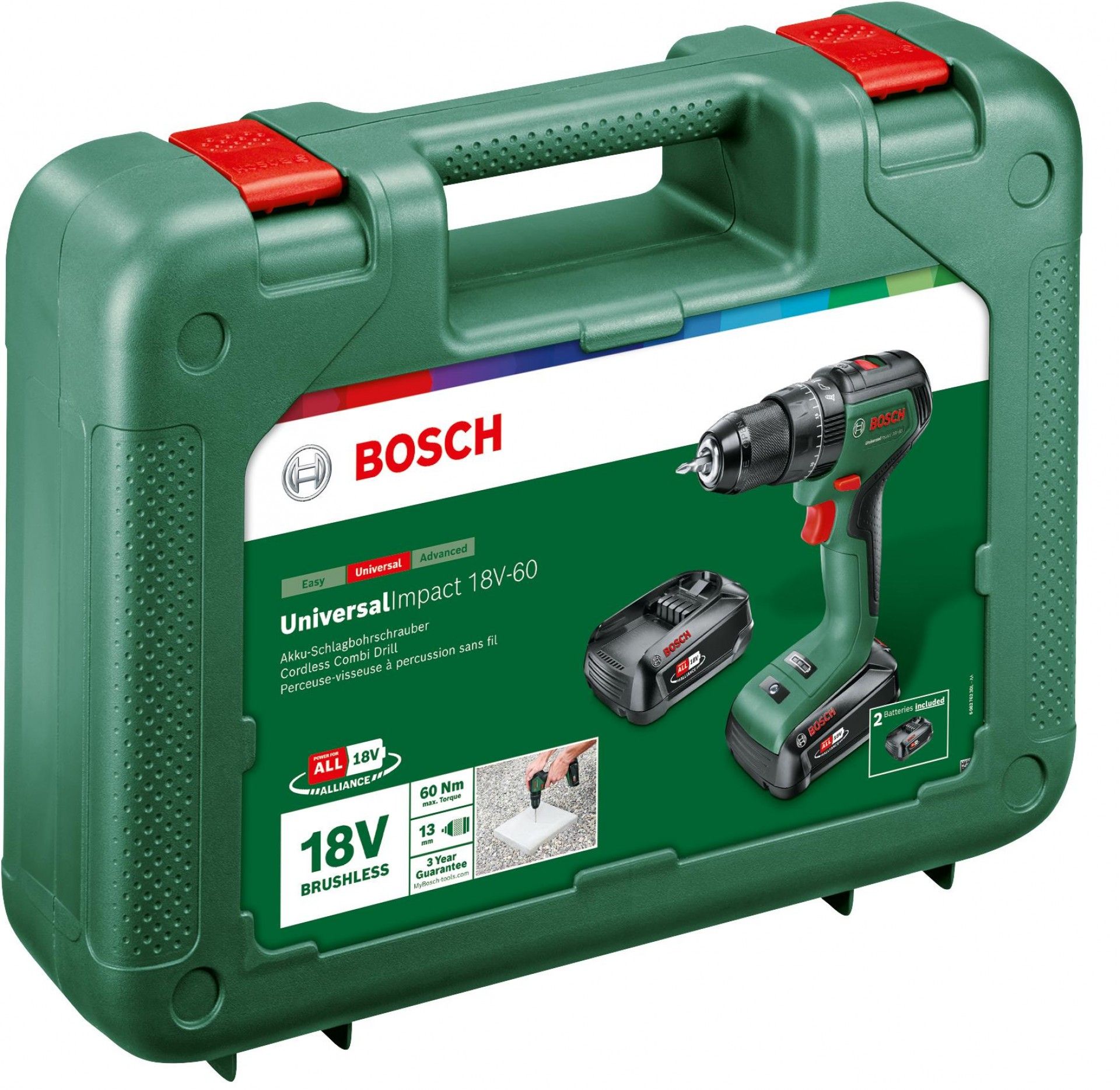 Aparafusadora com percussão sem fio UniversalImpact 18V-60 refª 06039D7102 BOSCH