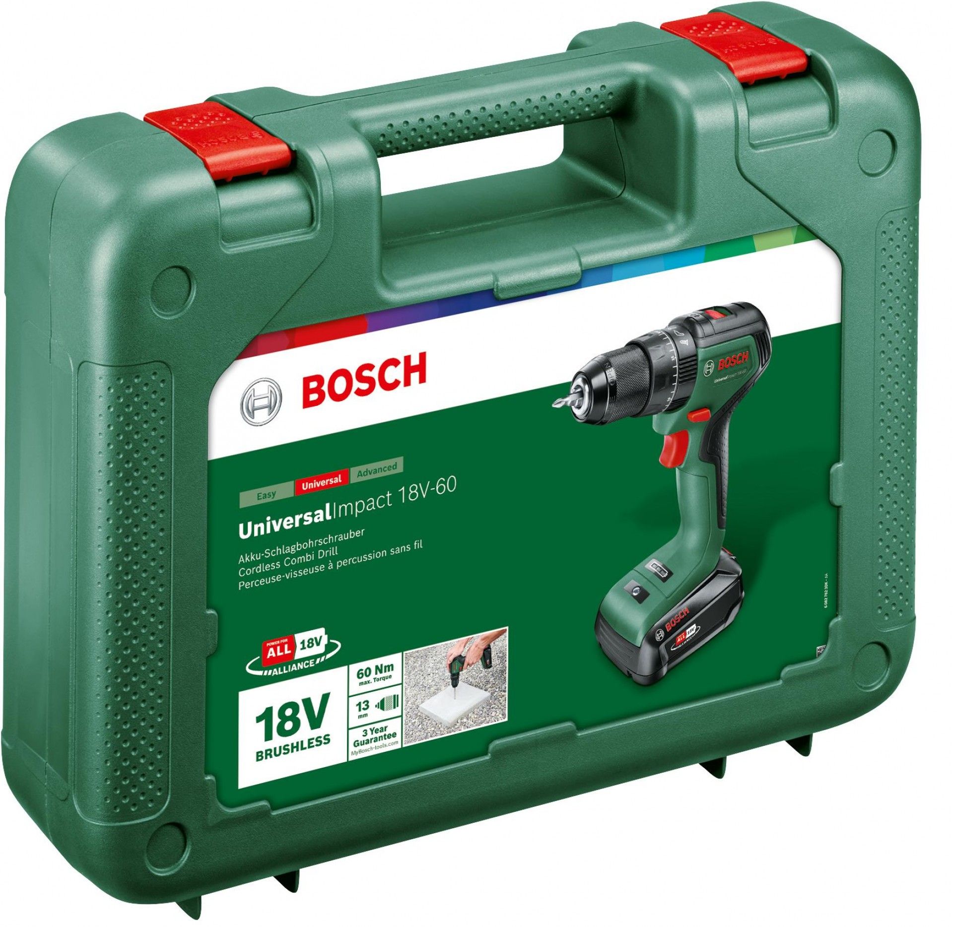 Aparafusadora com percussão sem fio UniversalImpact 18V-60 refª 06039D7101 BOSCH