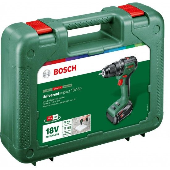 Aparafusadora com percussão sem fio UniversalImpact 18V-60 refª 06039D7101 BOSCH Aparafusadora com percussão sem fio UniversalImpact 18V-60 refª 06039D7101 BOSCH