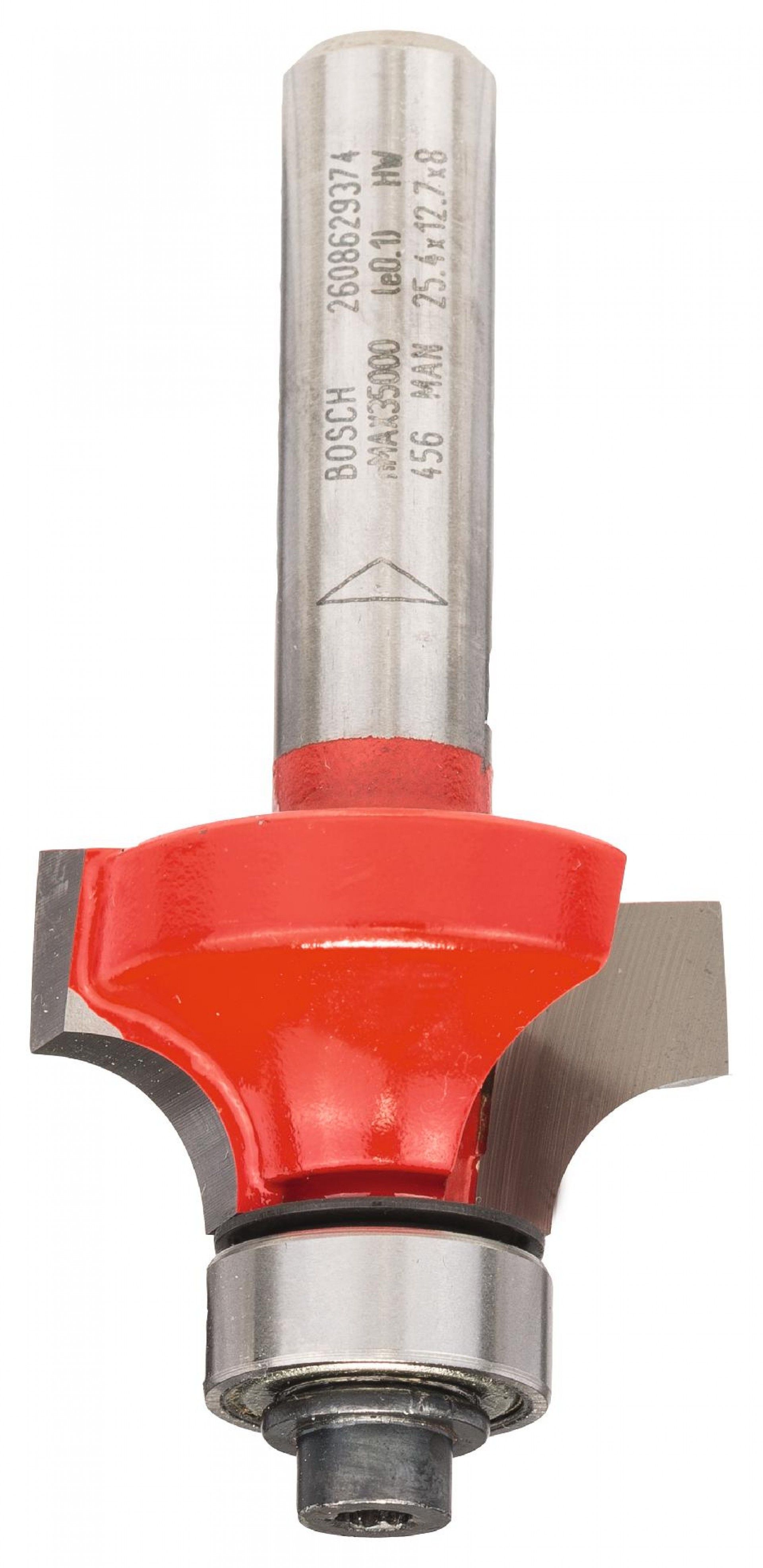 Fresa para arredondamento Expert for Wood, 8 mm, D 25,4 mm, R1 6,35 mm, L 12,7 mm, G 55 mm refª 2608