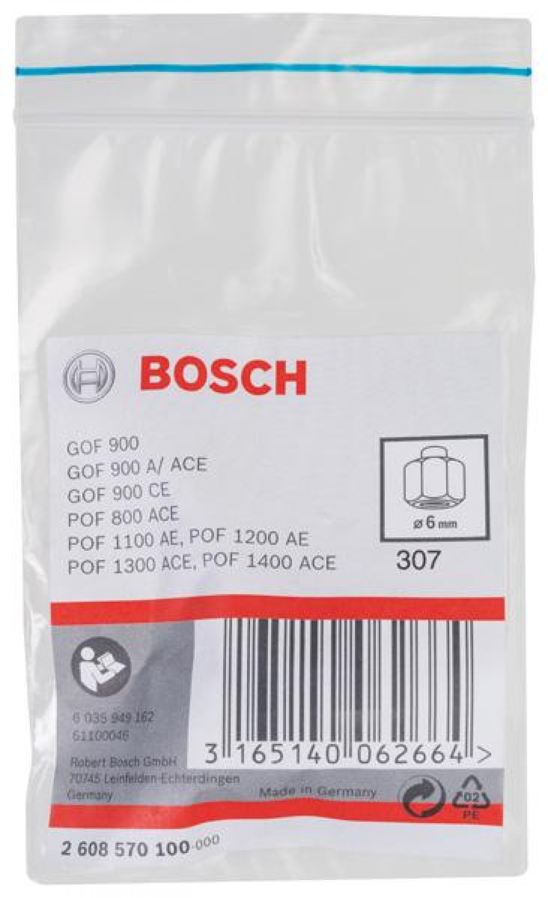 Pinça de fixação refª 2608570100 BOSCH