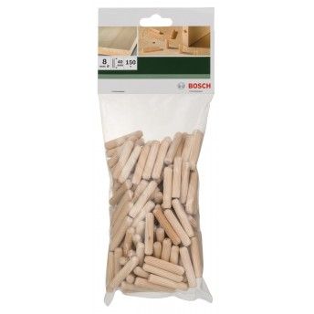 Bucha de madeira Bucha de madeiraD= 8 mm; C= 40 mm; 150 unid. refª 2609255312 BOSCH Bucha de madeira Bucha de madeiraD= 8 mm; C= 40 mm; 150 unid. refª 2609255312 BOSCH
