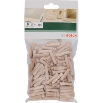 Bucha de madeira Bucha de madeiraD= 6 mm; C= 30 mm; 200 unid. refª 2609255310 BOSCH Bucha de madeira Bucha de madeiraD= 6 mm; C= 30 mm; 200 unid. refª 2609255310 BOSCH