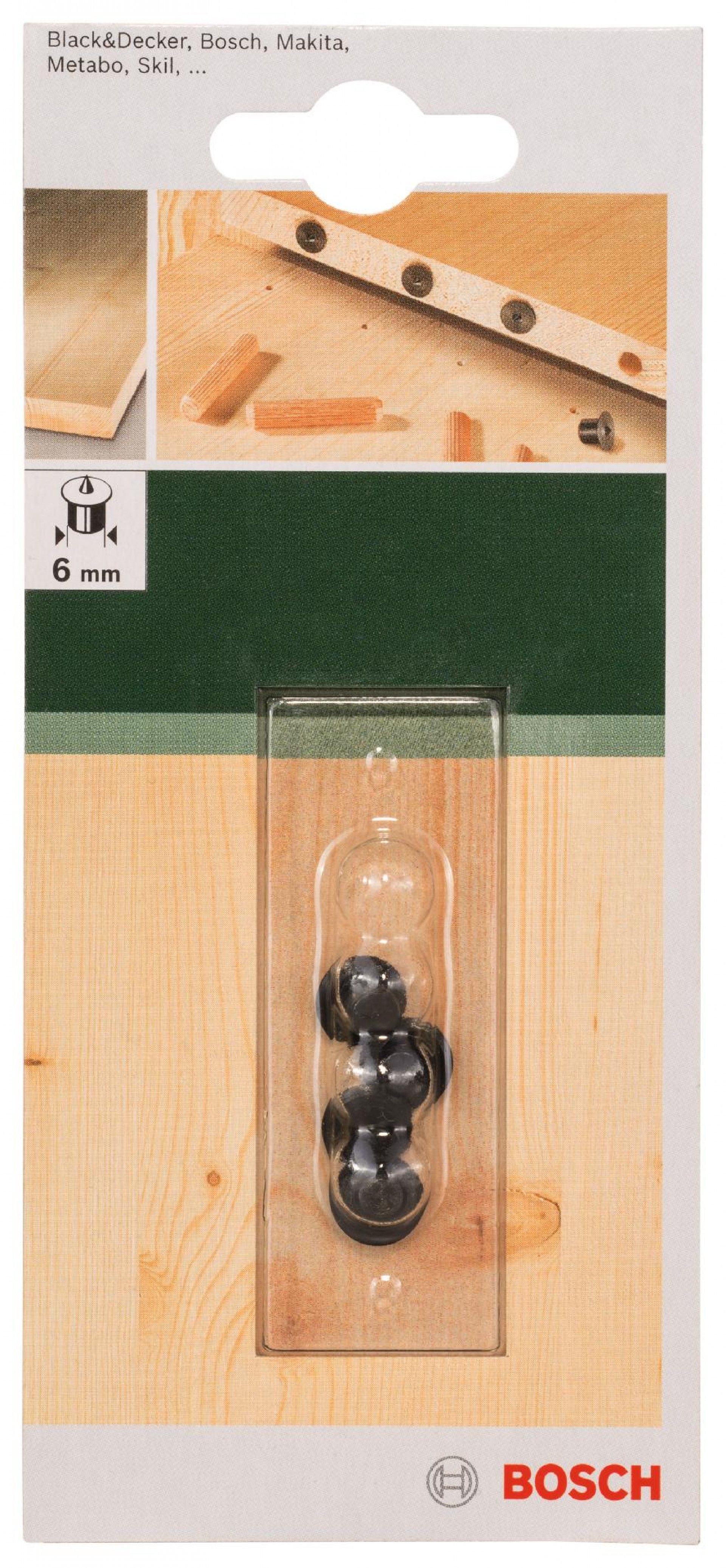 Bucha de madeira Aplicador de buchas com Ø de 6 mmDiâmetro = 6 mm refª 2609255315 BOSCH