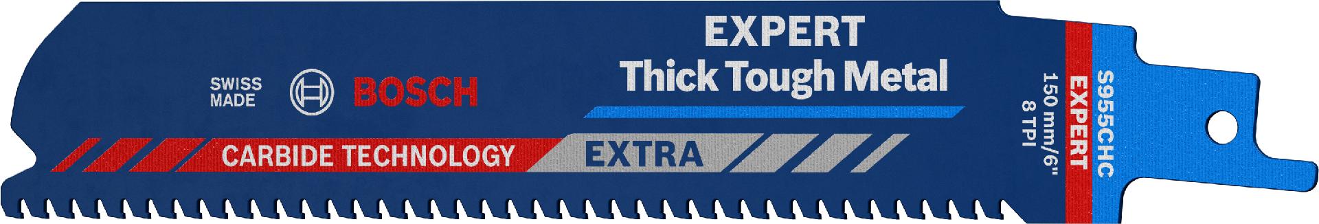 Lâmina de serra sabre S 955 CHC EXPERT ?Thick Tough Metal?, 10 un. refª 2608900367 BOSCH