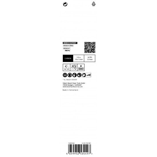 L�mina de serra sabre S 522 EHM EXPERT ?Thin Tough Metal?, 1 un. ref� 2608900359 BOSCH