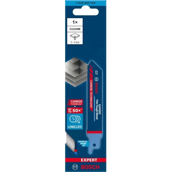 L�mina de serra sabre S 522 EHM EXPERT ?Thin Tough Metal?, 1 un. ref� 2608900359 BOSCH