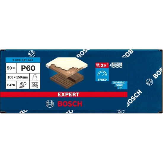 Lixa EXPERT C470, 100 x 150 mm, G 60, 50 unidades refª 2608901641 BOSCH Lixa EXPERT C470, 100 x 150 mm, G 60, 50 unidades refª 2608901641 BOSCH