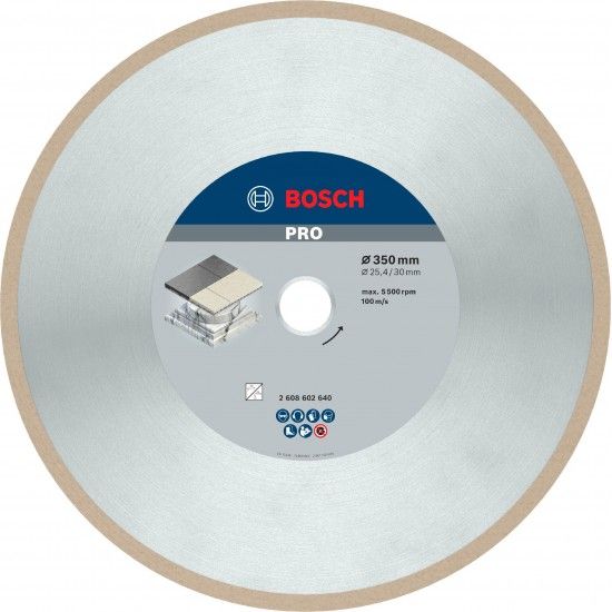 Disco de diamante PRO Ceramic, 350 x 30/25,4 mm refª 2608602640 BOSCH Disco de diamante PRO Ceramic, 350 x 30/25,4 mm refª 2608602640 BOSCH