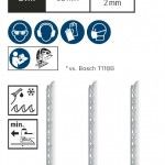 L�mina de serra vertical PRO Metal thick T121BFC 92 mm, 3 unid. ref� 2608655109 BOSCH