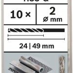 Broca PRO Metal HSS-G, 2 x 24 x 49 mm, 10 unid. refª 2608595051 BOSCH Broca PRO Metal HSS-G, 2 x 24 x 49 mm, 10 unid. refª 2608595051 BOSCH